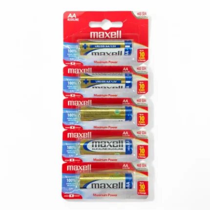 PILA MAXELL ALKALINA AA CARTÓN X 5