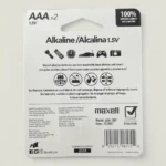 PILA MAXELL ALKALINA AAA X2 LR03-1BP - Imagen 2