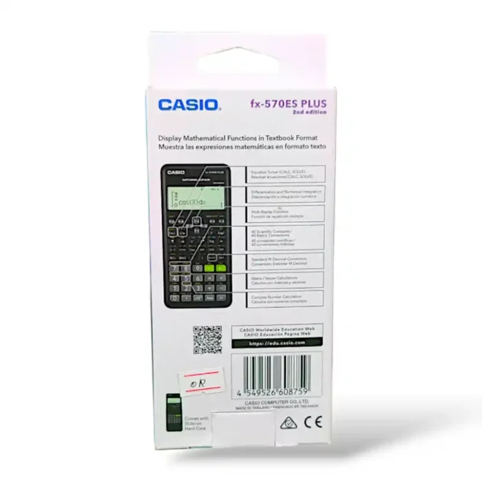 CALCULADORA CASIO FX-570ES PLUS 2nd EDICIÓN - Imagen 4