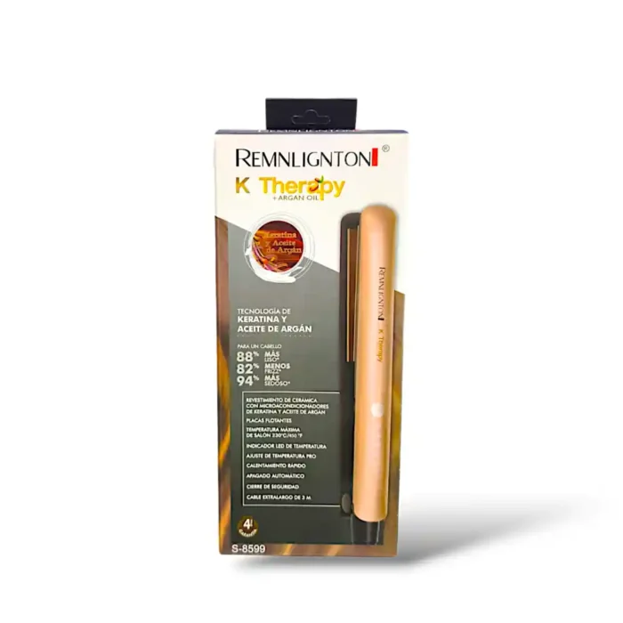 PLANCHA DE CABELLO REMINGTON KERATINA Y ACEITE DE ARGÁN S8599 GENÉRICA - Imagen 1