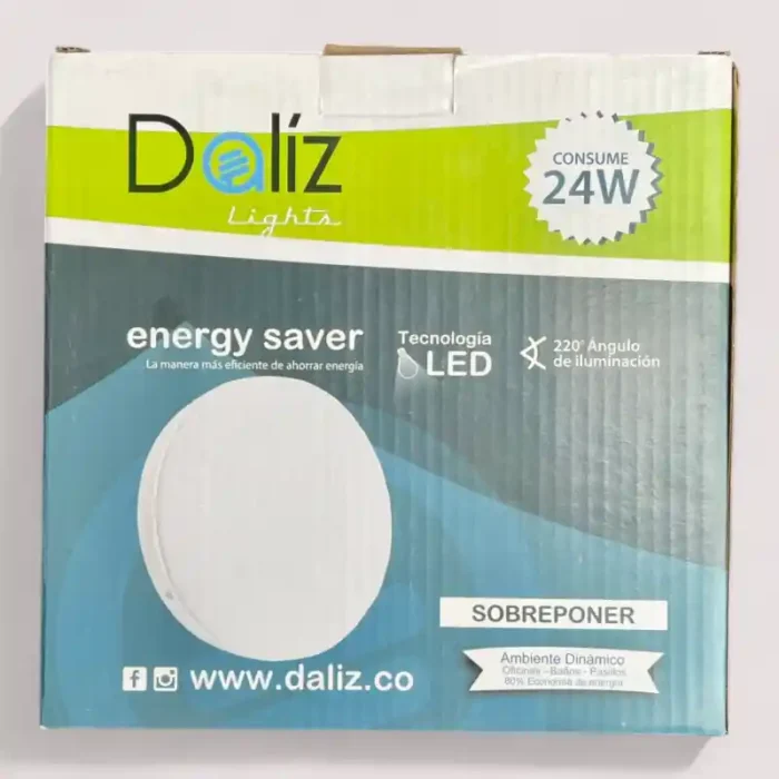 PANEL DALIZ BURBUJA SOBREPONER 24W 1277 - Imagen 1