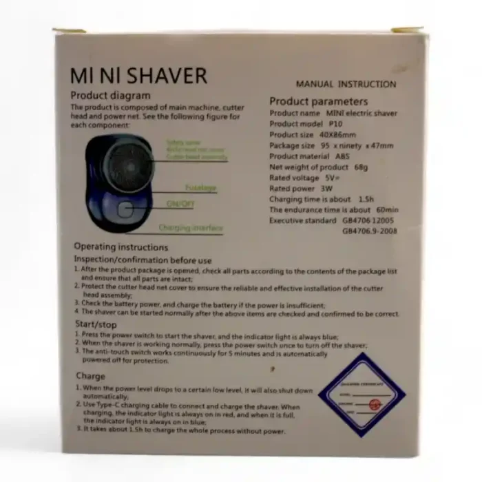 MINI AFEITADORA SHAVER MN-2 - Imagen 5