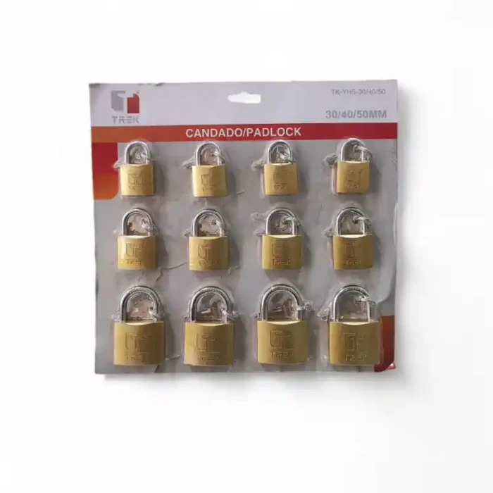 SET DE CANDADOS X12 BN3308 PADLOCK 25-32-38 - Imagen 1