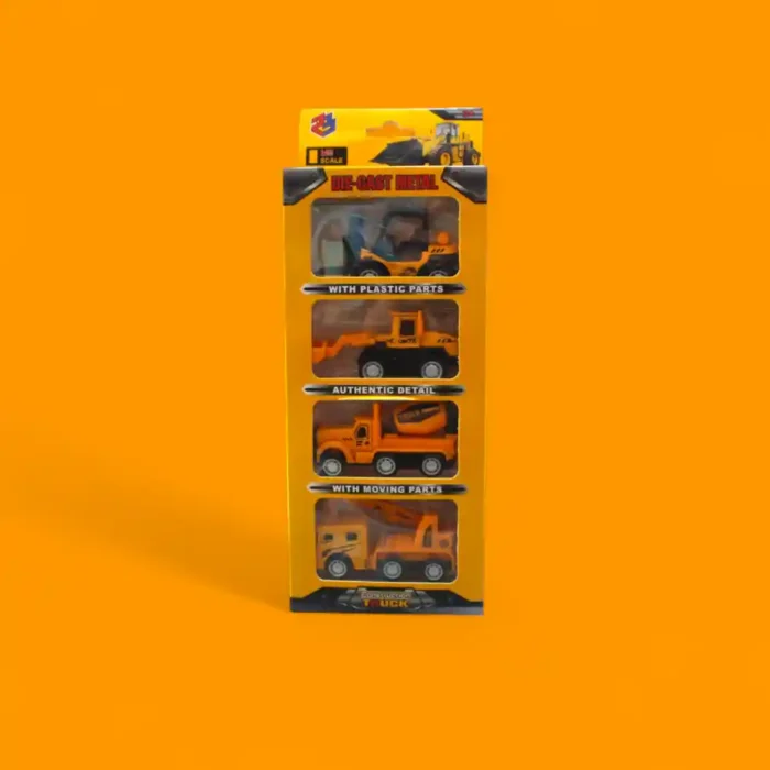 SET DE CARROS CONSTRUCCION X4 R1019-4 (BOX X144) - Imagen 1