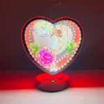 PORTA RETRATO CORAZÓN Y LUCES TX115