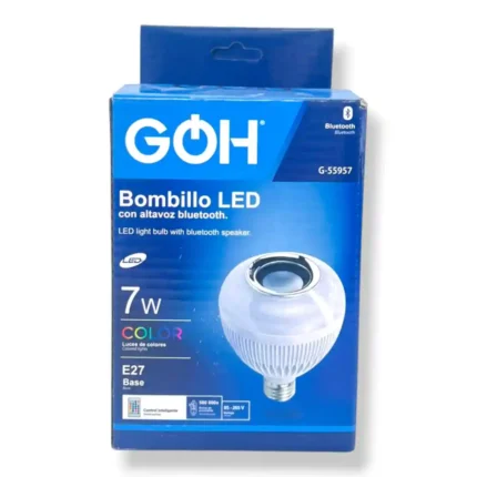 BOMBILLO BOCINA BLUETOOTH GOH 7W G-55957