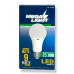 BOMBILLO MEGA LIGHT 9W TIPO A ML9WL (BOX X100)