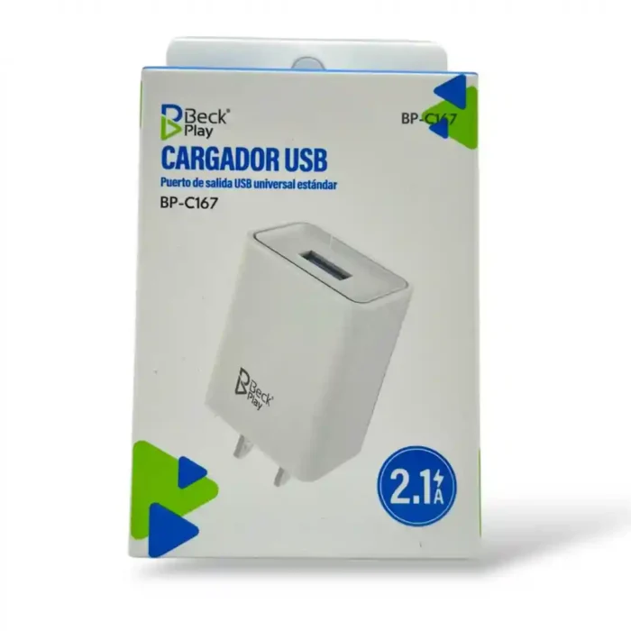CABEZA CARGADOR USB BECK PLAY BP-C167 - Imagen 2