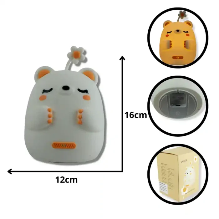 LÁMPARA OSO CON FLOR SLT2712 ZAY-L03 - Imagen 1