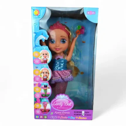MUÑECA SIRENA LUZ Y SONIDO XMY8087 (BOX X36)
