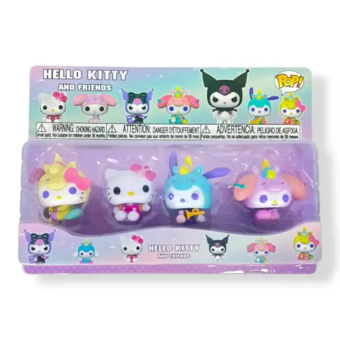 BLISTER X 4 MUÑECAS HELLO KITTY FOX-1565 - Imagen 1