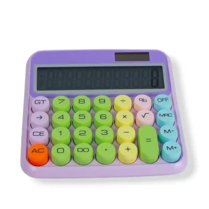CALCULADORA COLORES PASTEL DX-8866 (BOX X80) - Imagen 4