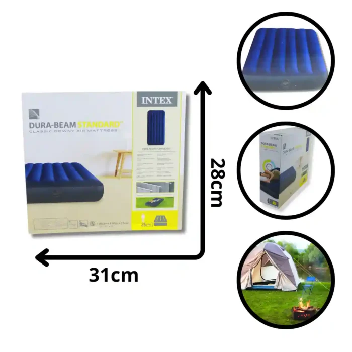 COLCHÓN INFLABLE INDIVIDUAL 99X191X25 CM 64757 (BOX X4) - Imagen 1