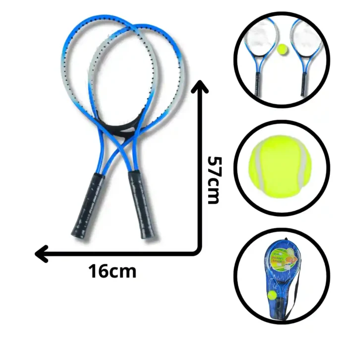 JUEGO DE RAQUETA TENIS CON PELOTA GYC202407-147 - Imagen 1