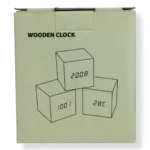 RELOJ CUBO MADERA WOODEN CLOCK 1293 - Imagen 3