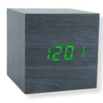 RELOJ CUBO MADERA WOODEN CLOCK 1293 - Imagen 4