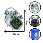 RELOJ DE CAMPANA PLATA NEGRO 3010 (BOX X100)