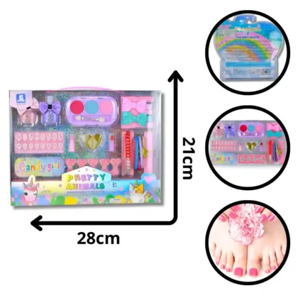 SET MAQUILLAJE PEDICURE MG48609 (BOX X72)