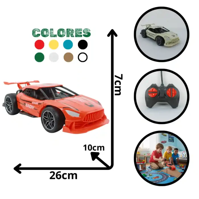 CARRO CONTROL REMOTO PEQUEÑO D-1 D-2 D-3 D-4 F-2 F-6 - Imagen 1