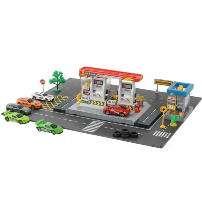 GASOLINERA CARROS METÁLICOS MH-601 (BOX X36) - Imagen 5