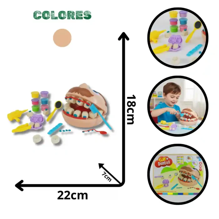 SET PLASTILINA DENTISTA SM8097 (BOX X48) - Imagen 1