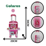 COCINA PARA NIÑA CON RODACHINES 008-921A (BOX X 9)