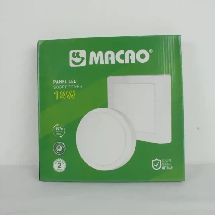 PANEL REDONDO SOBREPONER MACAO MC-MBAL-SPR-18W - Imagen 3