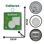PANEL REDONDO SOBREPONER MACAO MC-MBAL-SPR-18W