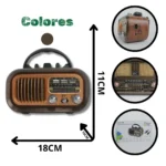 RADIO VINTAGE BLUETOOTH BECK PLAY BP-RV109BT