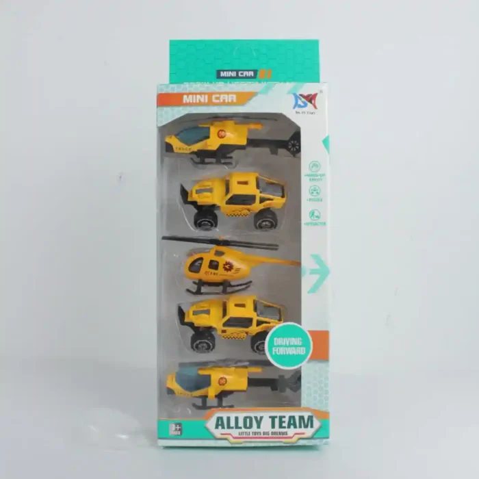 SET DE HELICÓPTEROS Y CARROS X5 MG32522 - Imagen 3