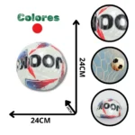 BALÓN FÚTBOL #5 420 GR BSF-68 NARANJA, VERDE (100)