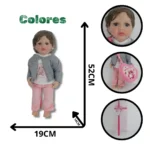 BEBÉ REAL HABLADOR NIÑA KD19908C (BOX X6)