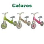 BICICLETA APRENDIZAJE ROSADO, VERDE, BEIGE 5588 (10)