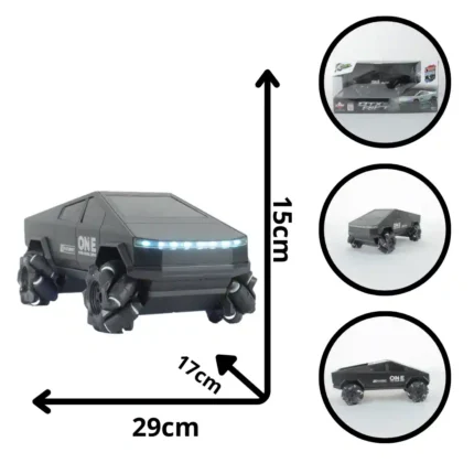 CAMIONETA CYBERTRUCK NEGRA 555-32E HB-TS28A06 (24)