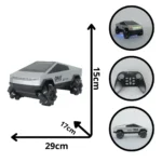 CAMIONETA CYBERTRUCK PLATEADA 898-208 HB-TS28A04 (24)