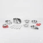 JUGUETE SET DE OLLAS EN ACERO 666-A10 - Imagen 2