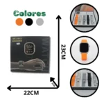 RELOJ INTELIGENTE CON 4 MANILLAS DE REPUESTO MK2 MAX (50)