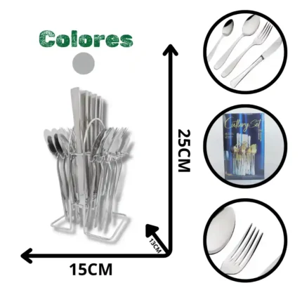 SET DE CUBIERTOS 24 PCS KE-42