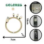 CABLE MAGNÉTICO IMÁN 3 EN 1 RAMITECH RAM305-IMÁN
