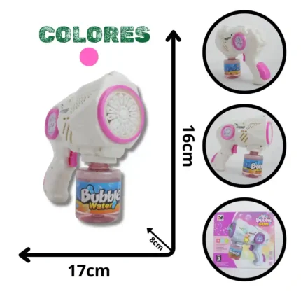 PISTOLA DE BURBUJAS NIÑA 775 1201C (48)