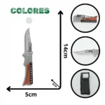 NAVAJA AUTOMÁTICA 9 HUECOS CACHA MADERA AK7075