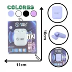 AUDÍFONOS BLUETOOTH VOLT PRO I12 VP-I12