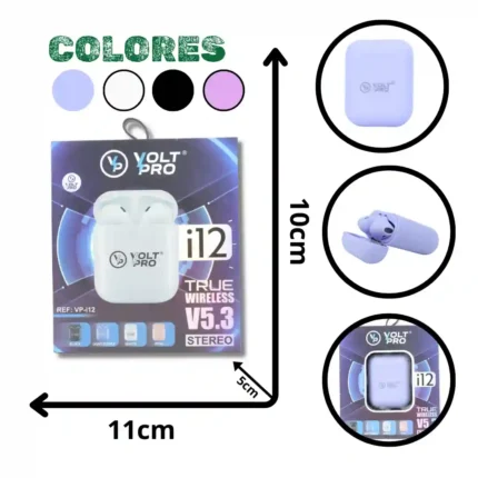 AUDÍFONOS BLUETOOTH VOLT PRO I12 VP-I12
