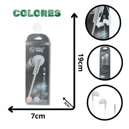 AUDÍFONOS MANOS LIBRES VOLT PRO VP-3041