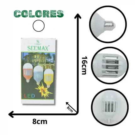 BOMBILLO MATA MOSCA SEEMAX E27