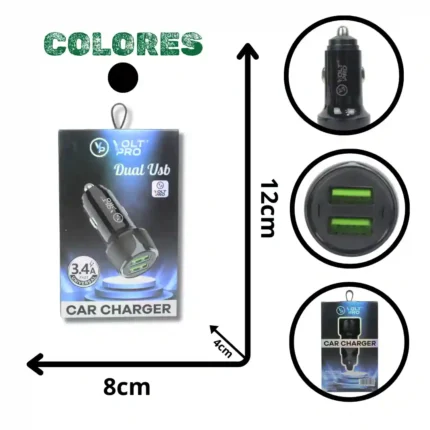 CARGADOR DE CARRO VOLTPRO 5.5A VP-CC01