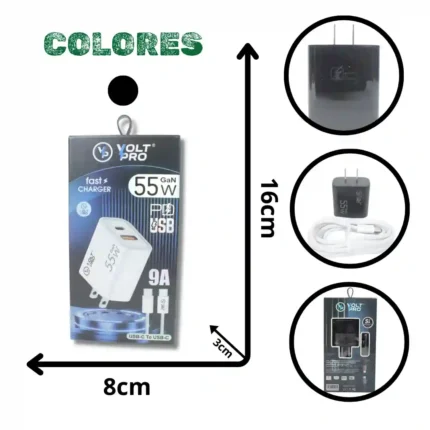 CARGADOR VOLTPRO 55W VL-703