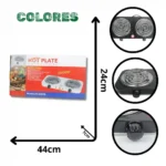 ESTUFA ELÉCTRICA 2 PUESTOS JX-2020B