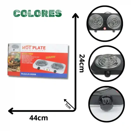 ESTUFA ELÉCTRICA 2 PUESTOS JX-2020B