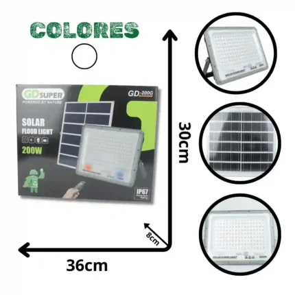 LÁMPARA SOLAR GDSUPER GD-200G